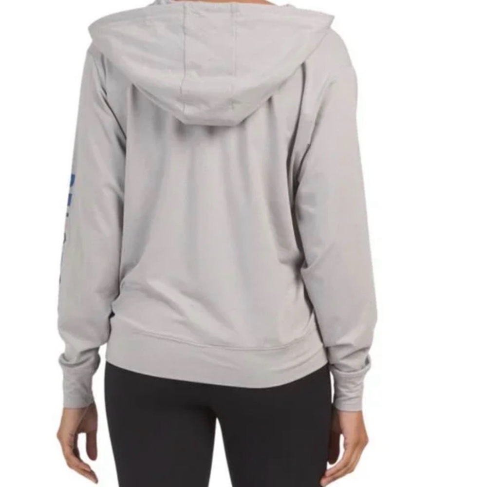 Peloton Dreamblend Full Zip Hoodie Lightweight Sweatshirt, Gray - Picture 2 of 8
